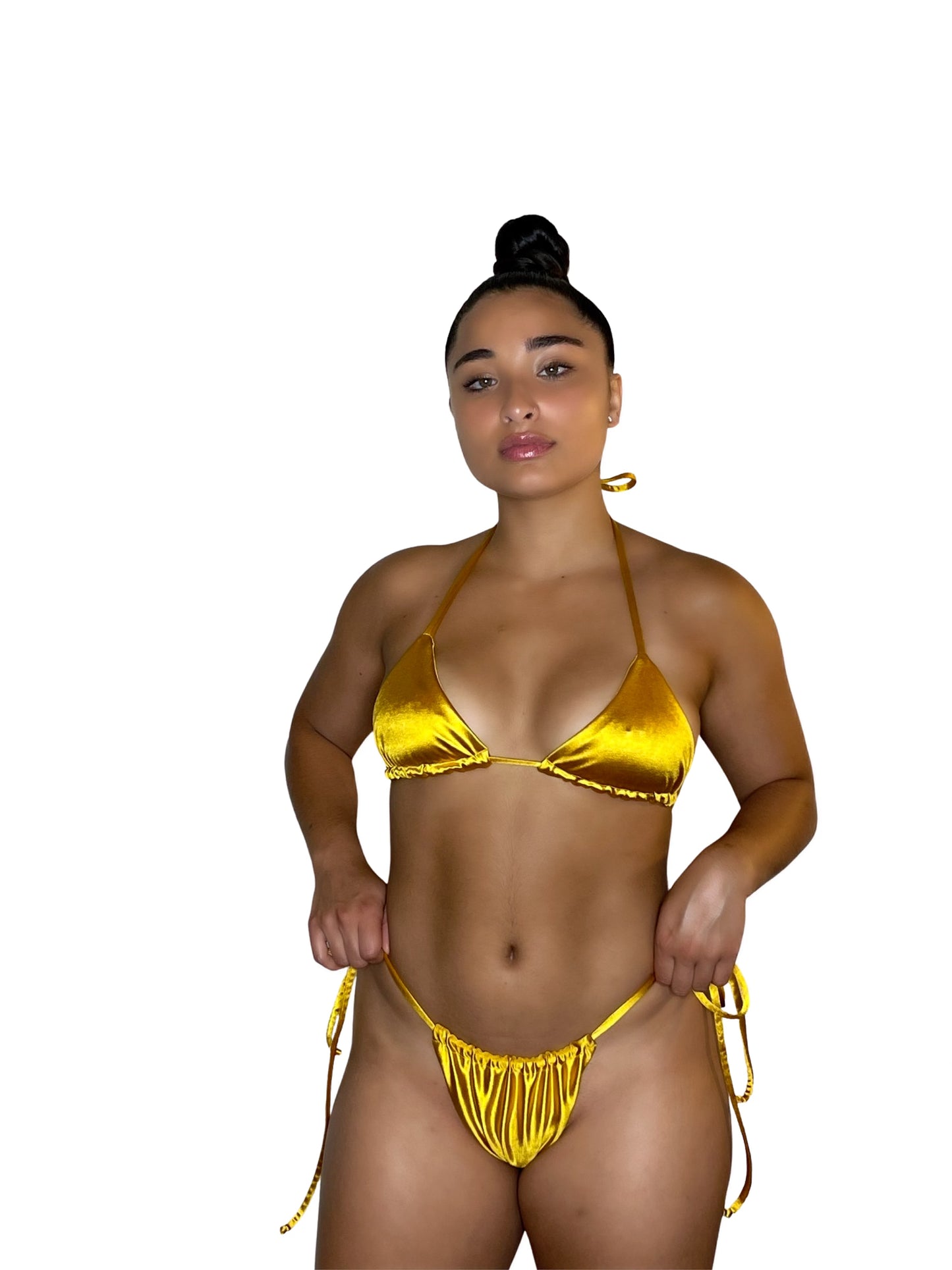 Yellow GND Bikini Top